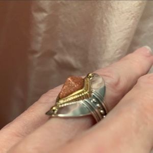 NEW Silpada Warm Hues Ring size 5 sterling silver